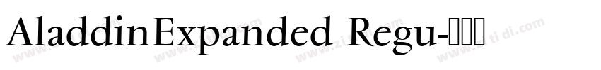 AladdinExpanded Regu字体转换